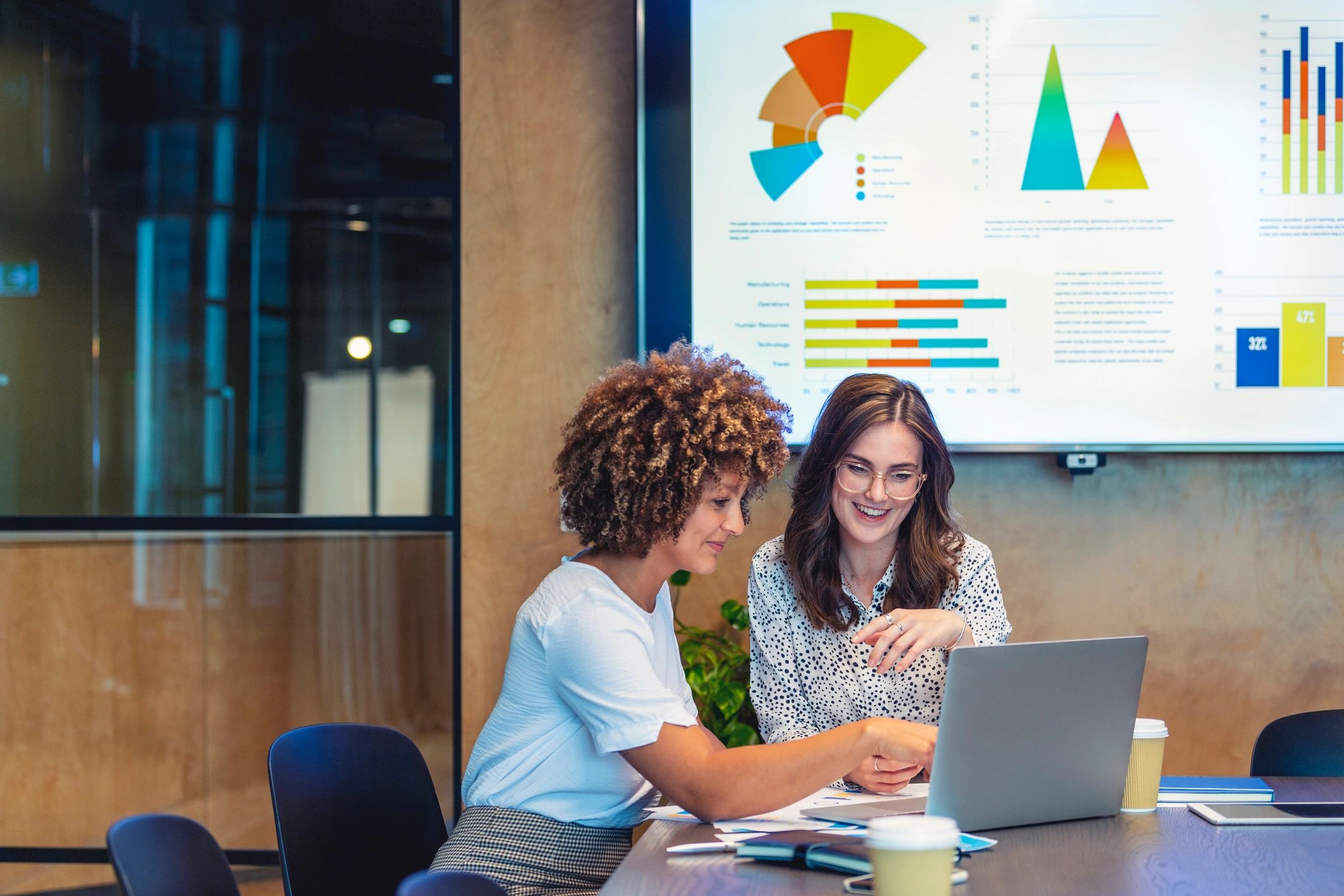Team collaborating on digital workflow and analytics