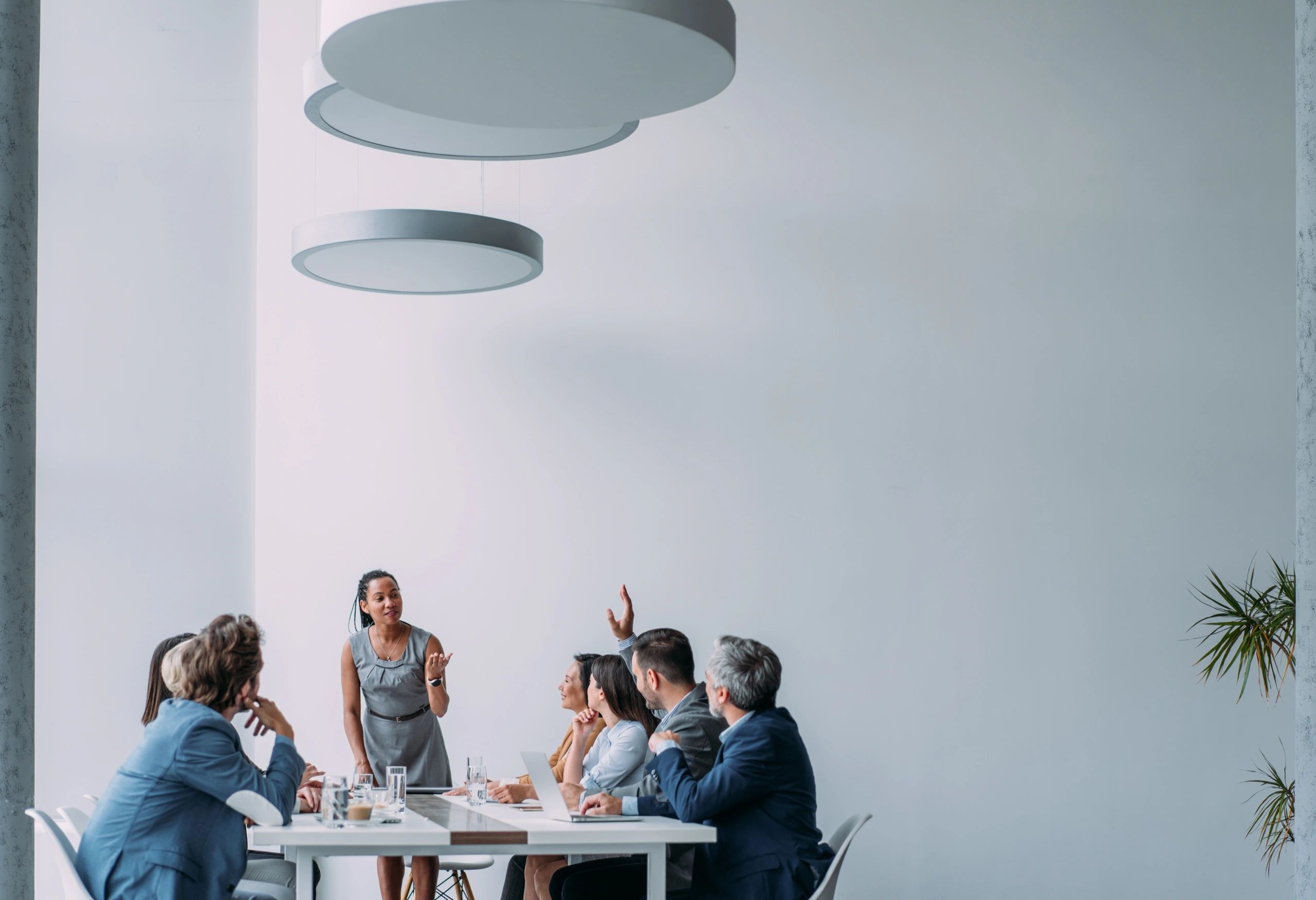 Business team meeting in a modern office