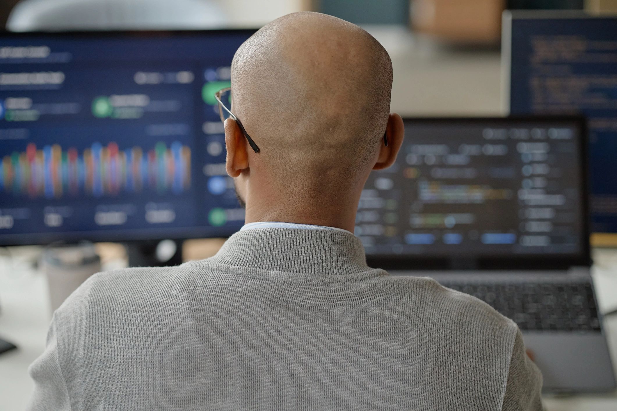 Professional monitoring business data dashboards